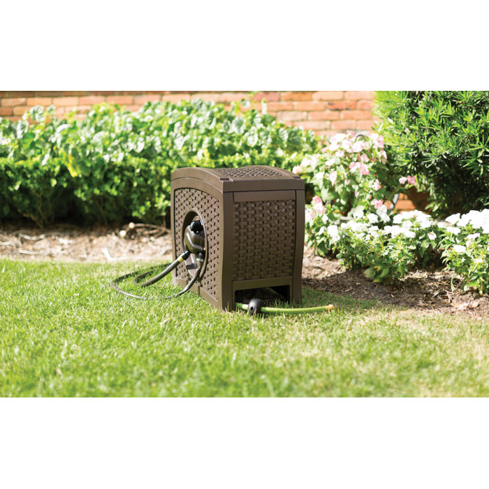 Suncast 125 ft. AquaWinder Auto Rewind Hose Reel & Reviews Wayfair